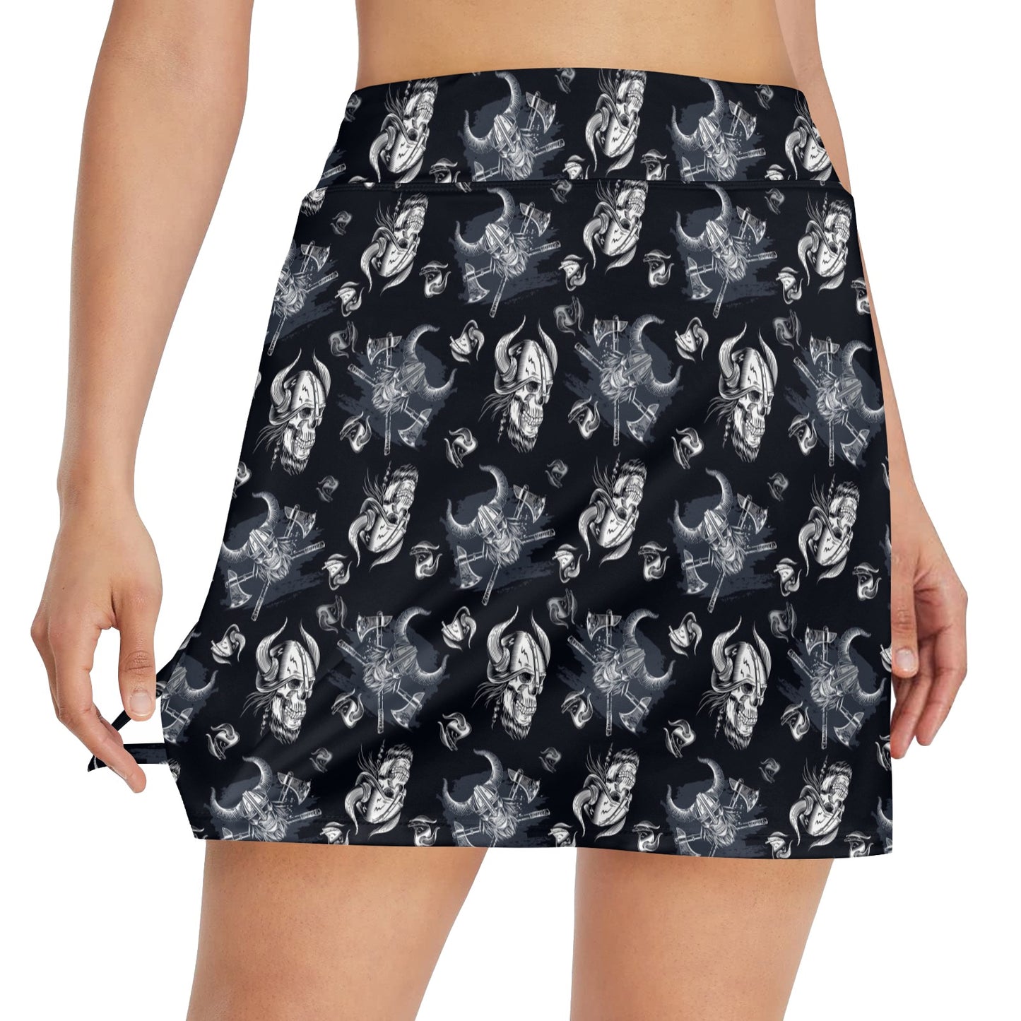 Vikings Print Design LKS304 17" Golf & Pickleball Skort with Pockets