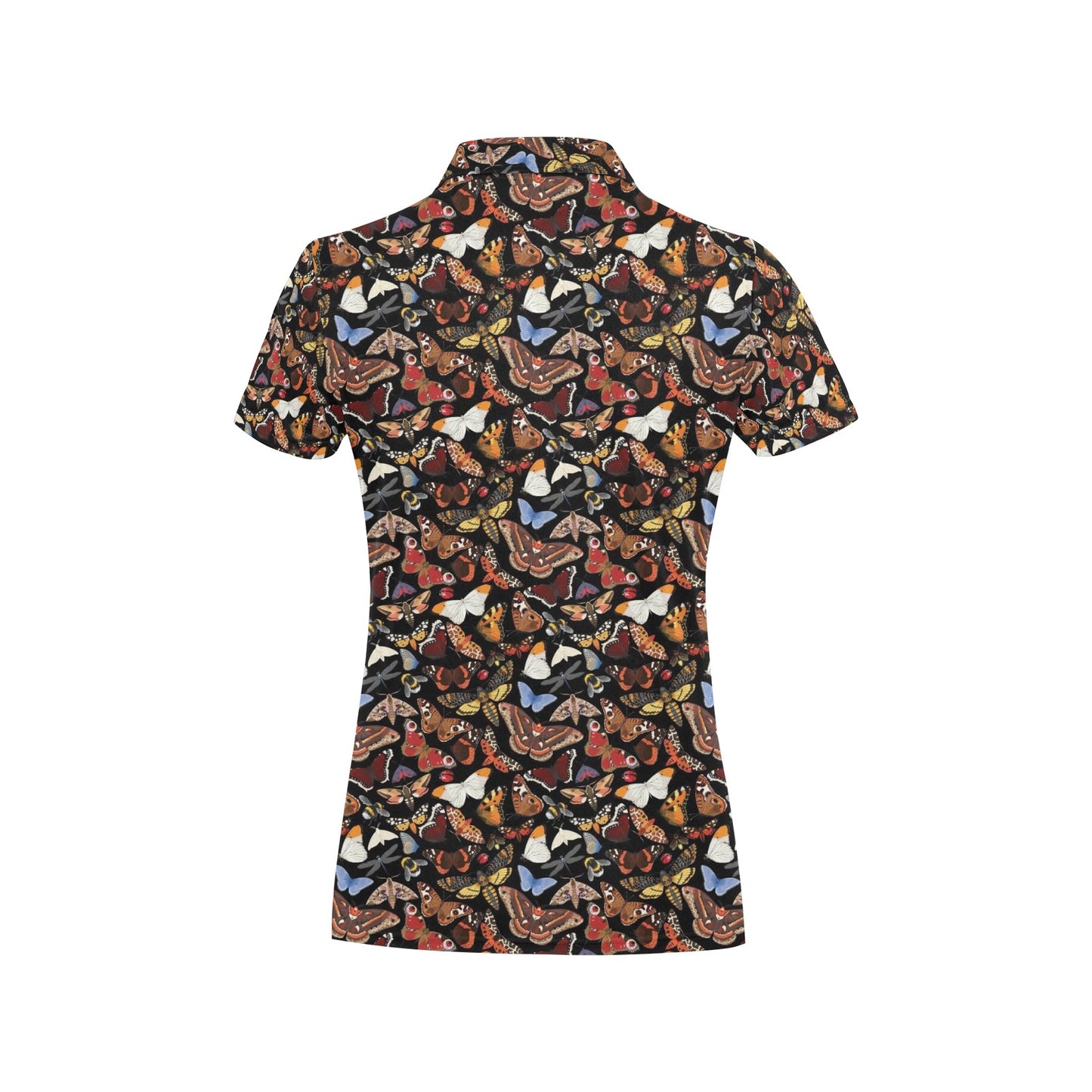 Butterfly Pattern Print Design 08 Women's Polo Shirt