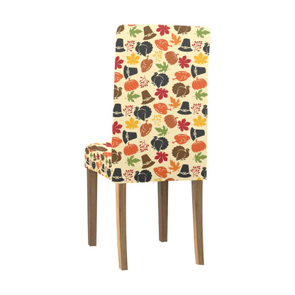 Thanksgiving Print Design LKS303 Dining Chair Slipcover