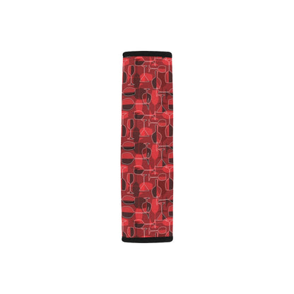 Wine Glass Print Design LKS301 Car Seat Belt Cover
