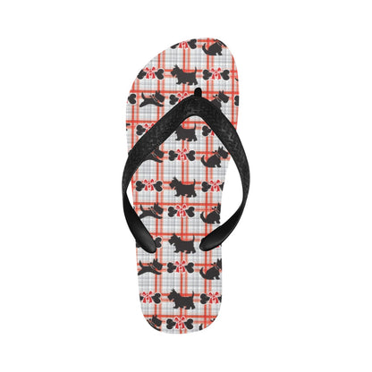 Scottish Terriers Print Design LKS3014 Flip Flops