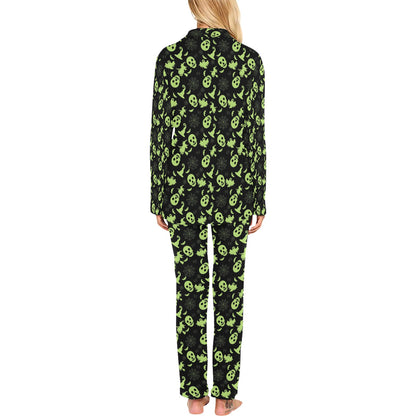 Witch Halloween Print Design LKS306 Women's Long Pajama Set