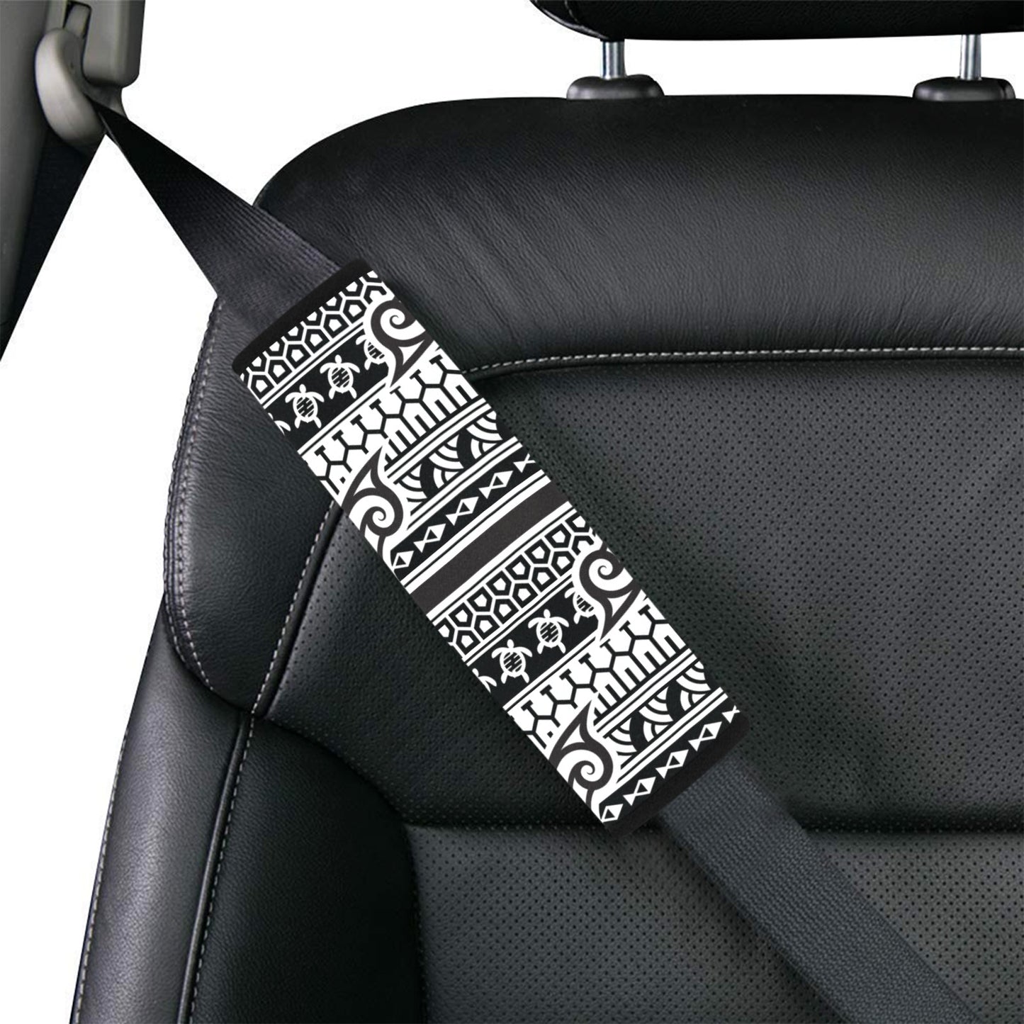 Samoan Style Print Design LKS305 Car Seat Belt Cover