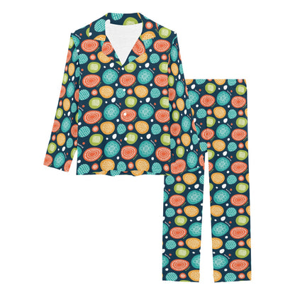 Swedish Themed Design Women's Long Pajama Set