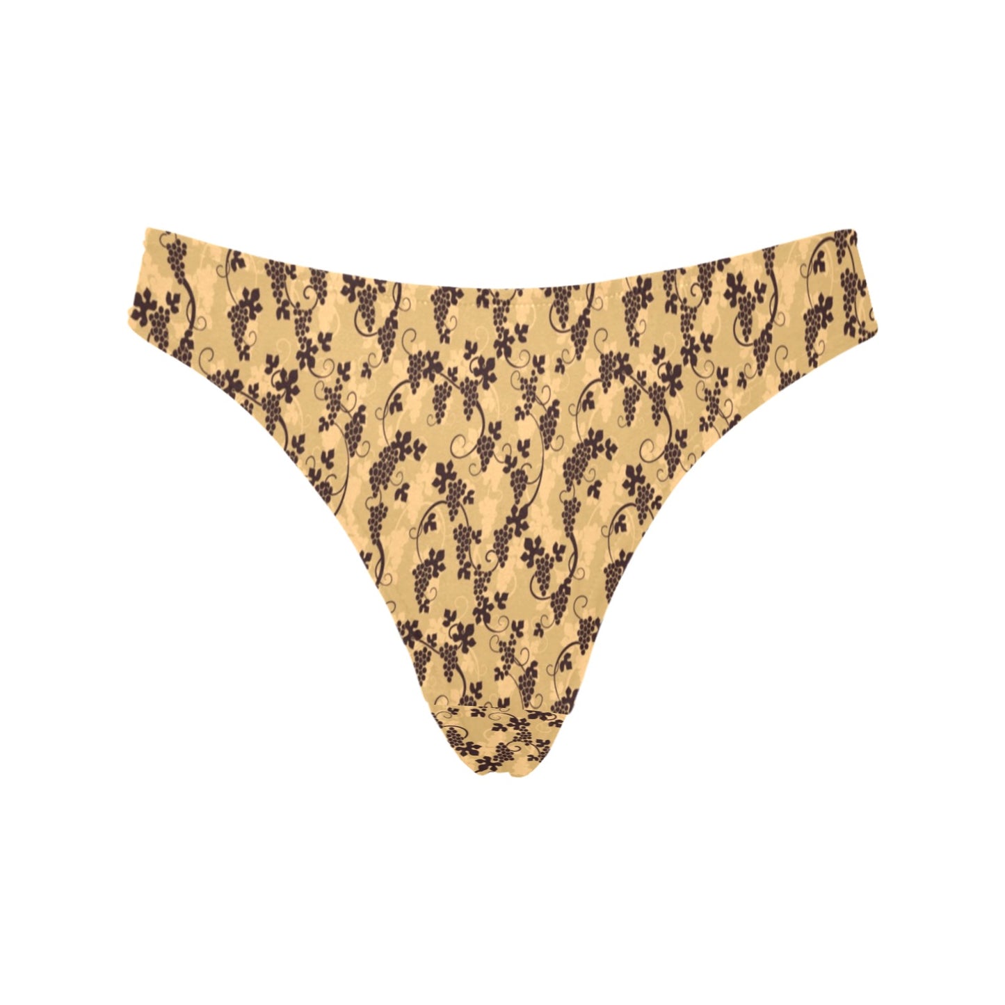 Wine Grape Design Print Women's Thongs