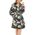 Summer Floral Print Design LKS303 Women's Fleece Robe