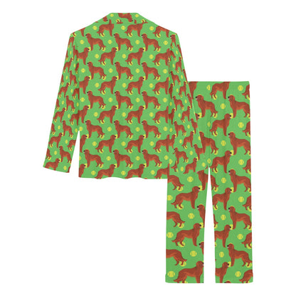 Setters Irish Print Design LKS302 Women's Long Pajama Set