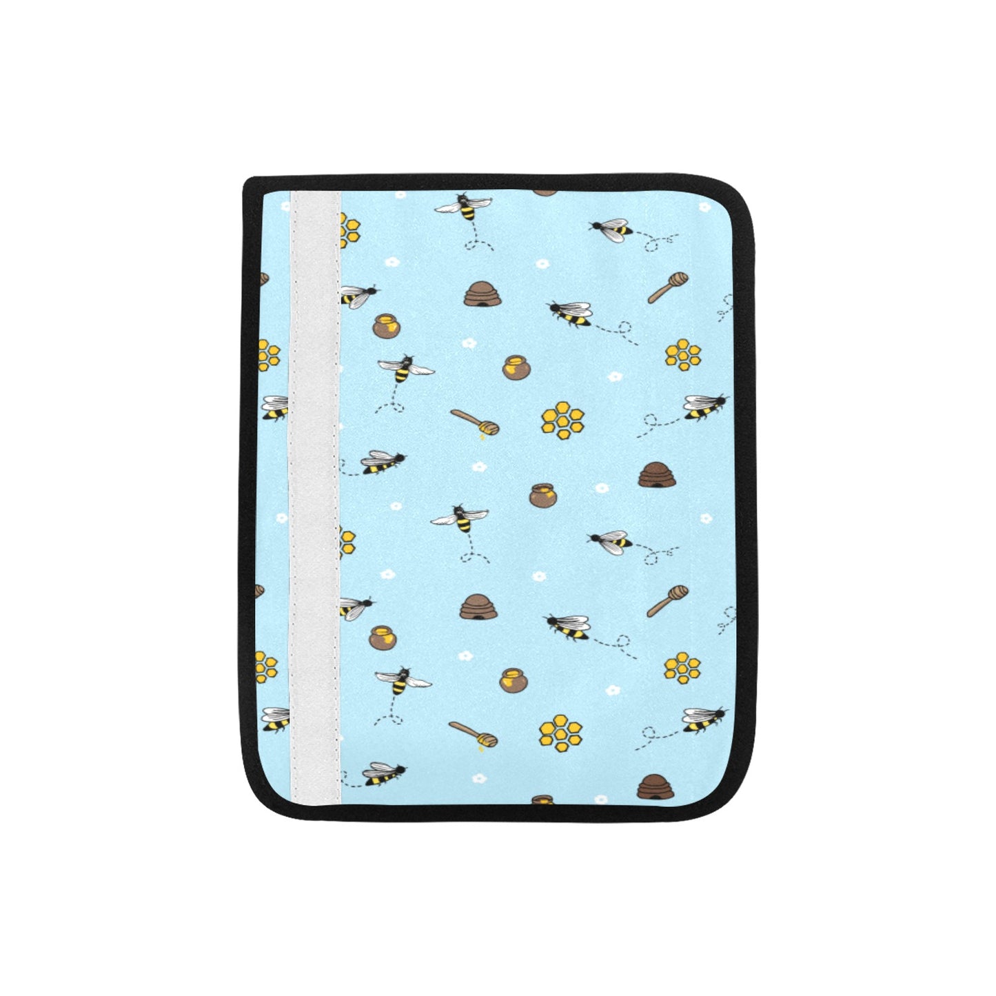 Honey Bee Print Design LKS307 Car Seat Belt Cover