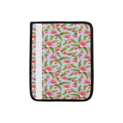 Tropical Flower Print Design LKS301 Car Seat Belt Cover