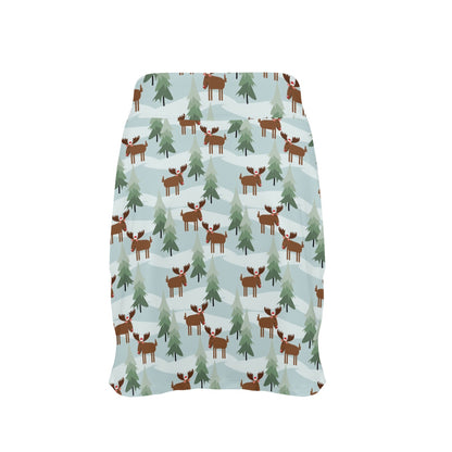 Moose Print Design LKS402 17" Golf & Pickleball Skort with Pockets