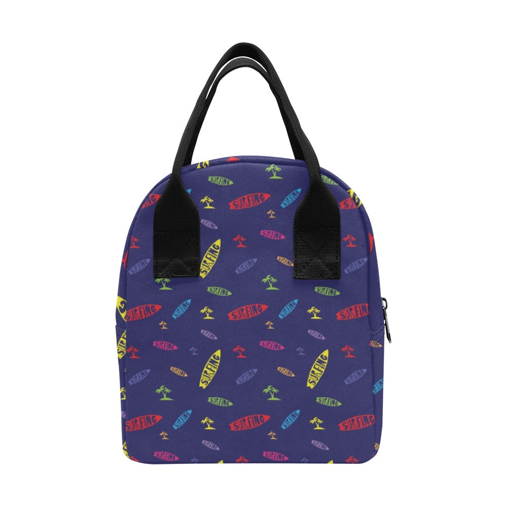 Surfboard Print Design LKS305 Insulated Lunch Bag