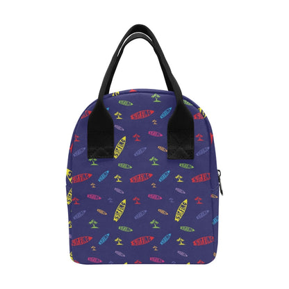 Surfboard Print Design LKS305 Insulated Lunch Bag