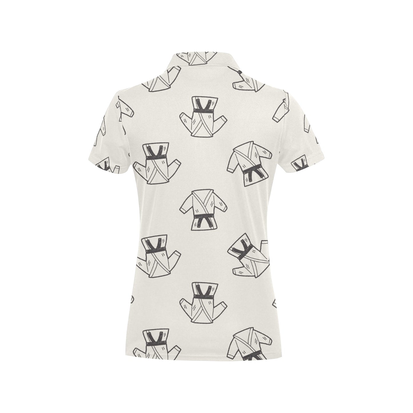 Karate Pattern Print Design 01 Women's Polo Shirt