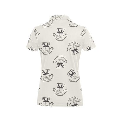 Karate Pattern Print Design 01 Women's Polo Shirt