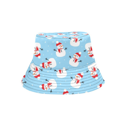 Snowman Print Design LKS305 Unisex Bucket Hat