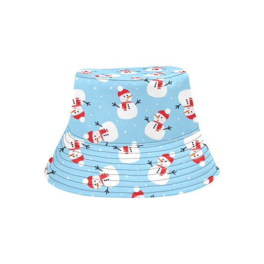 Snowman Print Design LKS305 Unisex Bucket Hat
