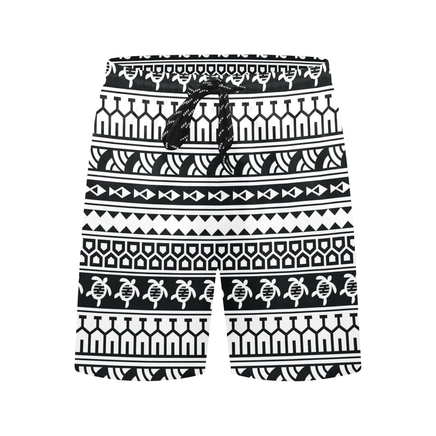 Samoan Pattern Print Design LKS303 Men's Swim Trunks Beach Shorts