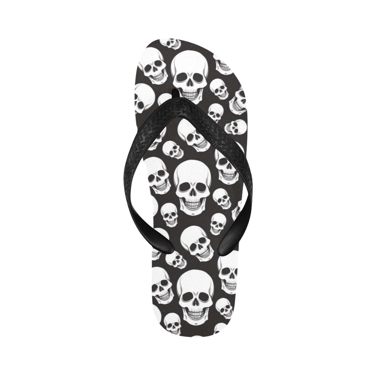 Skull Print Design LKS301 Flip Flops