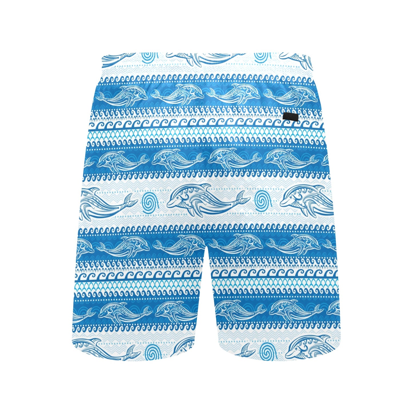 Dolphin Tribal Print Pattern Men's Swim Trunks Beach Shorts