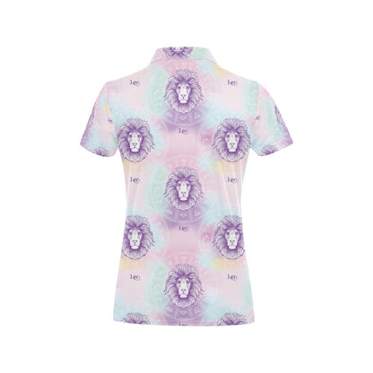 Leo Pattern Print Design 03 Women's Polo Shirt