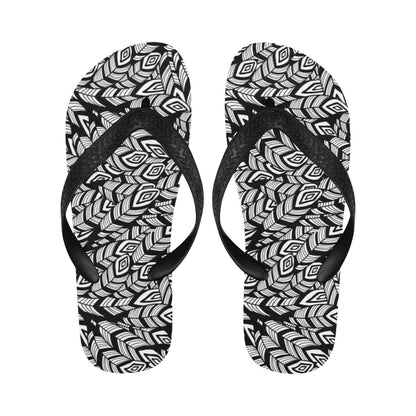 Tribal Pattern Print Design LKS302 Flip Flops