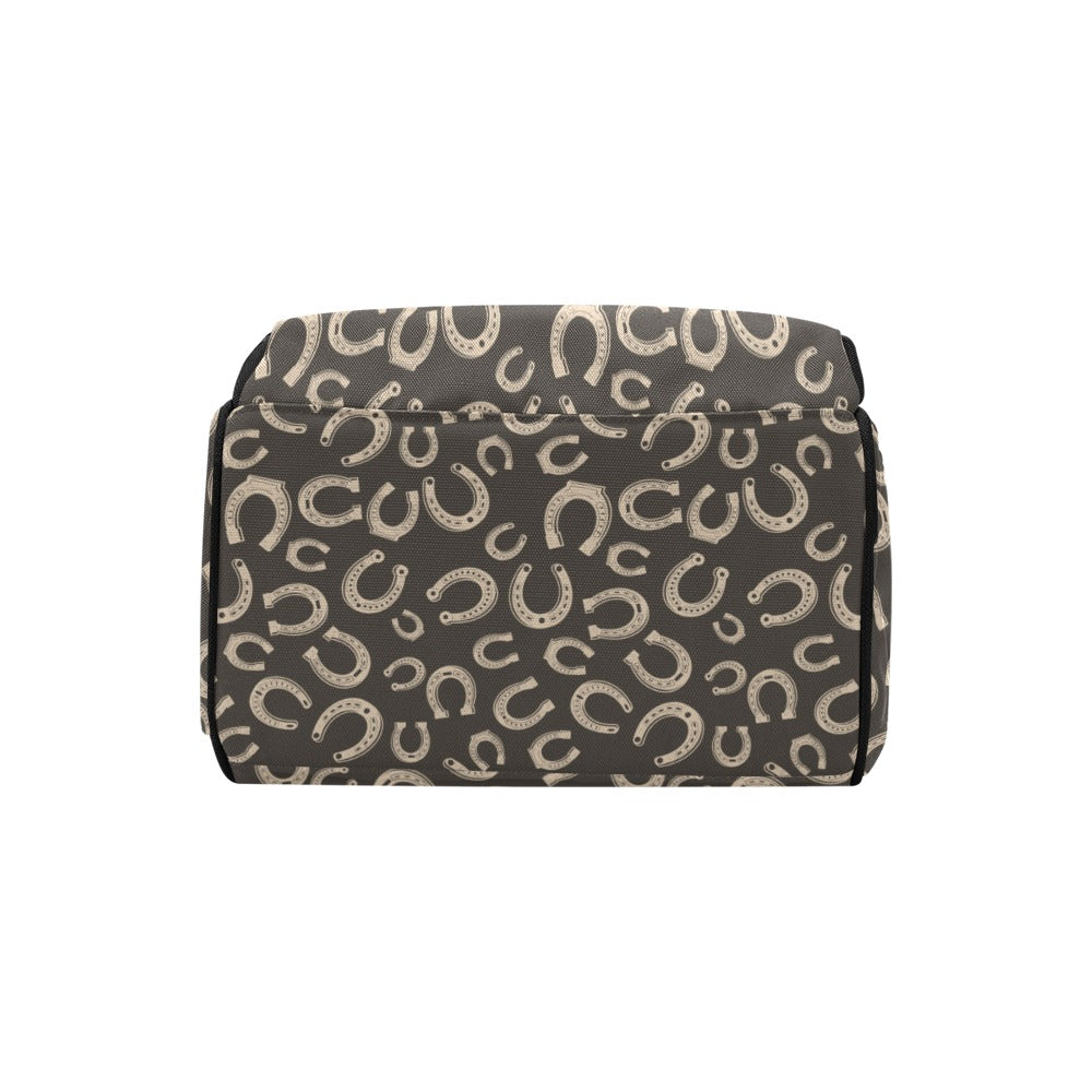 Horseshoe Print Design LKS303 Diaper Bag Backpack