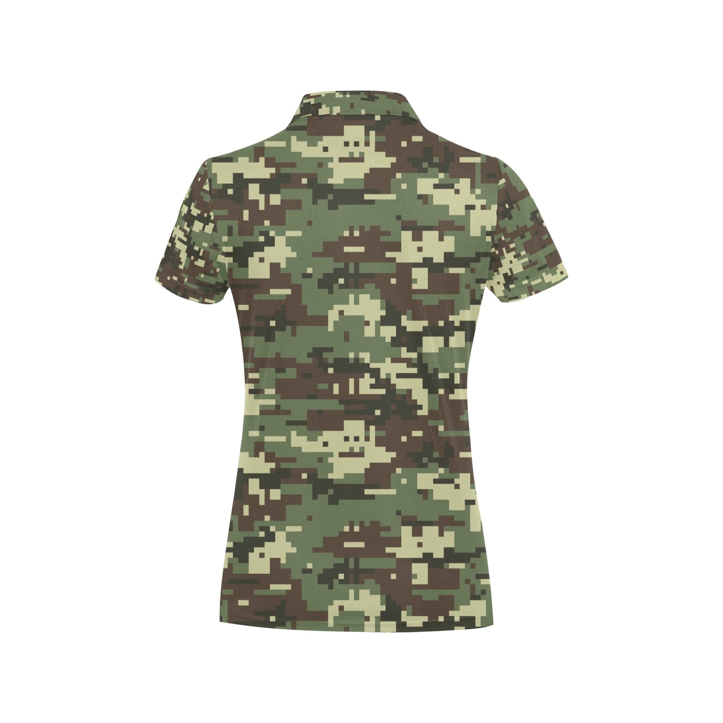ACU Digital Army Camouflage Women's Polo Shirt