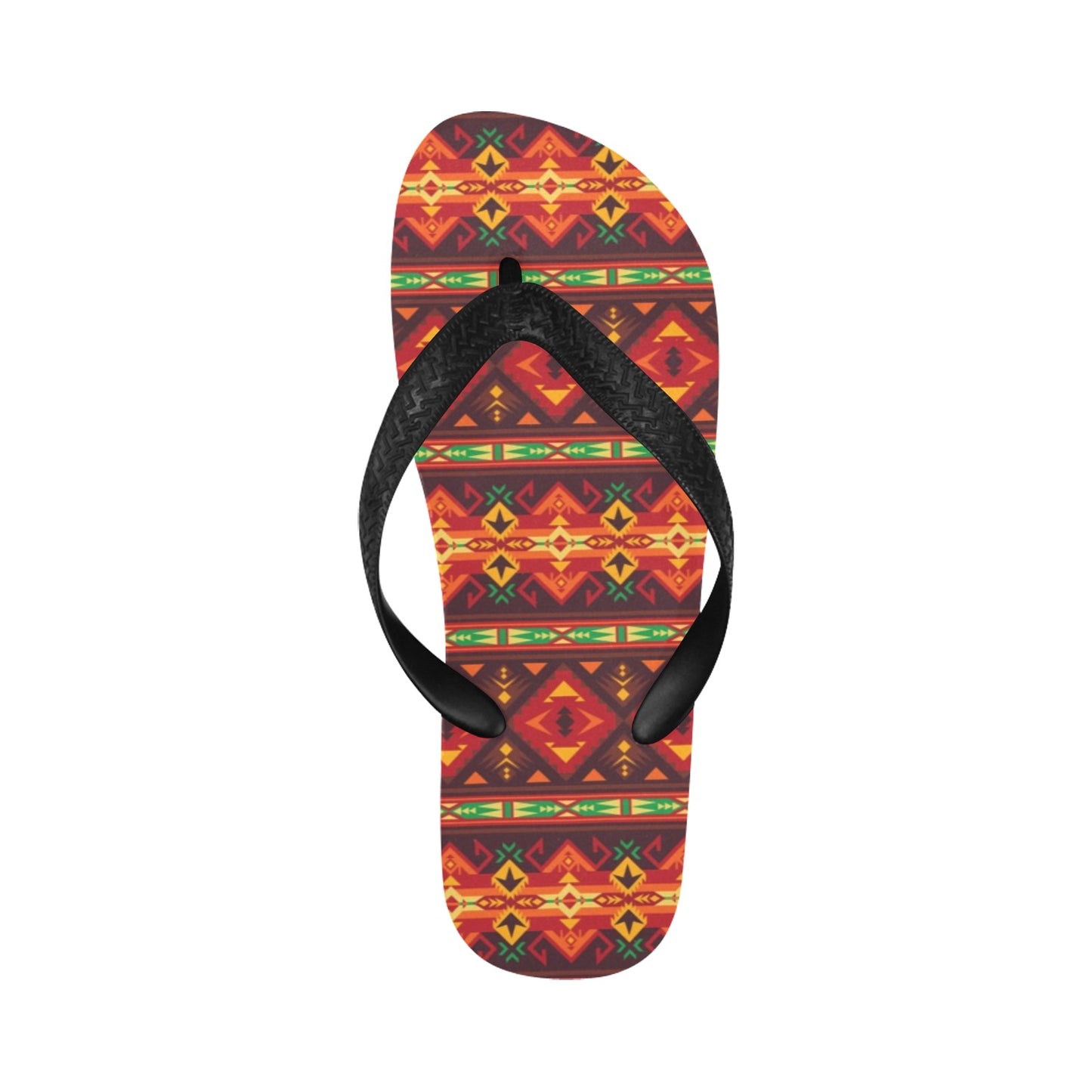Southwest Pattern Print Design LKS309 Flip Flops