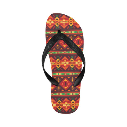 Southwest Pattern Print Design LKS309 Flip Flops