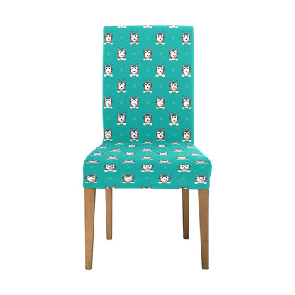 Siberian Huskies Print Design LKS304 Dining Chair Slipcover
