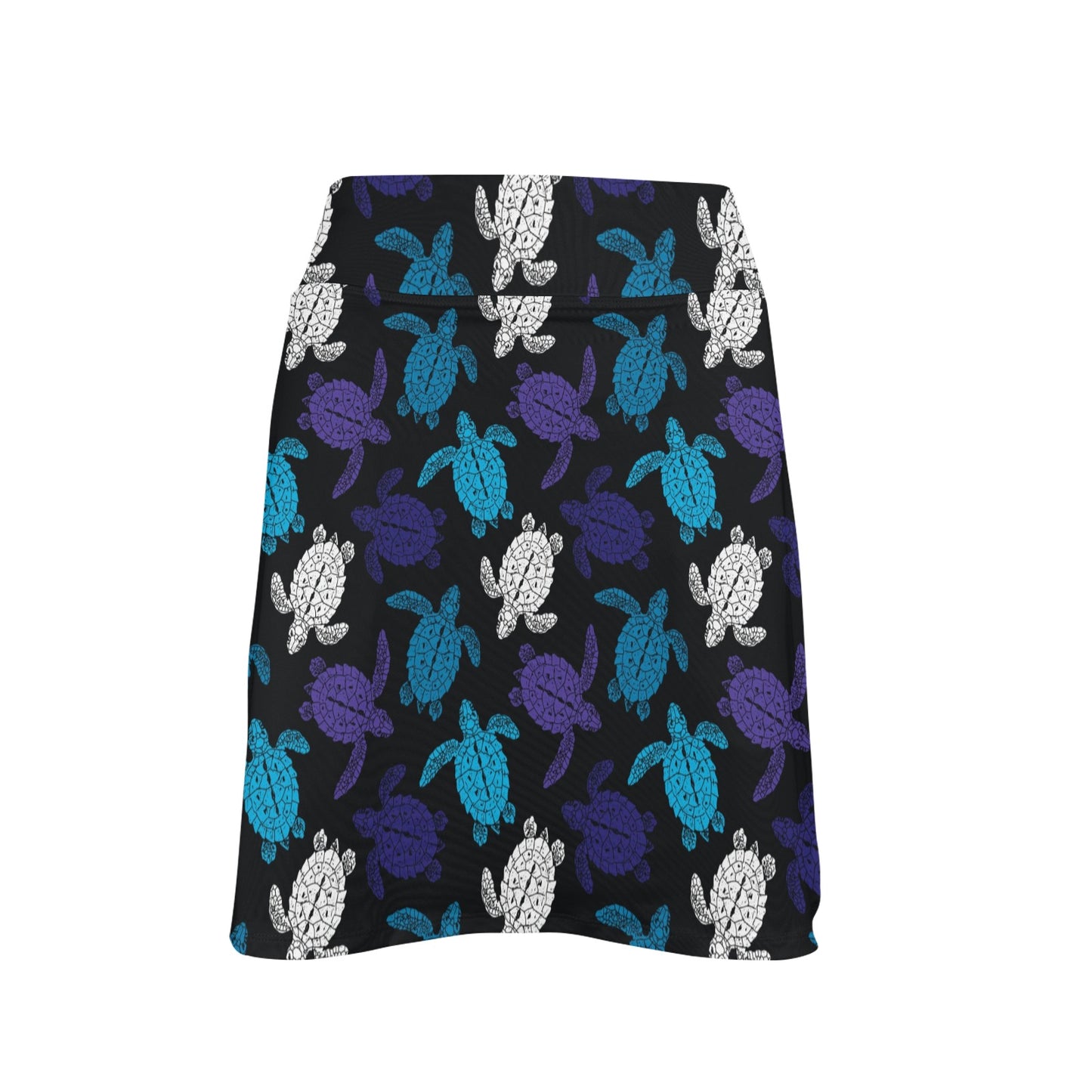 Sea Turtle Print Design LKS306 17" Golf & Pickleball Skort with Pockets