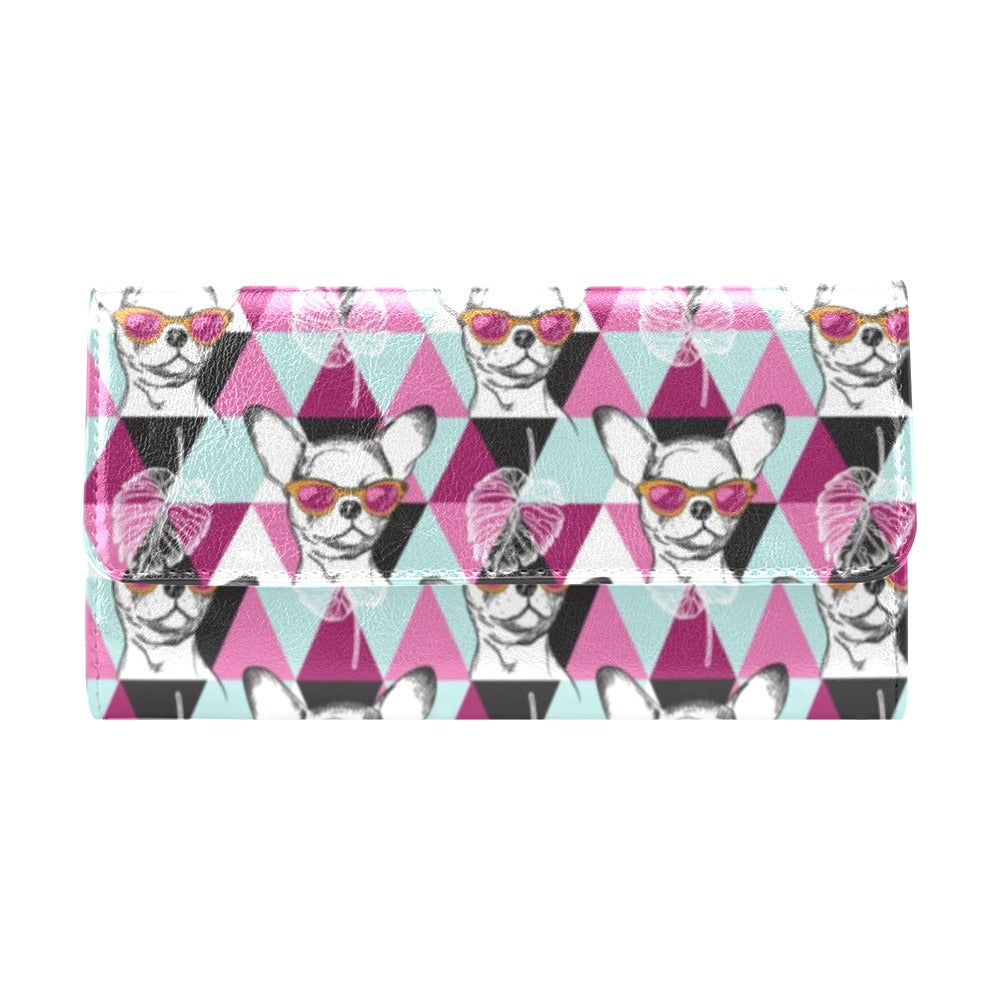 Chihuahua Cute Triangle Pattern Women's Trifold Wallet