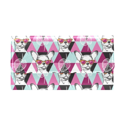 Chihuahua Cute Triangle Pattern Women's Trifold Wallet