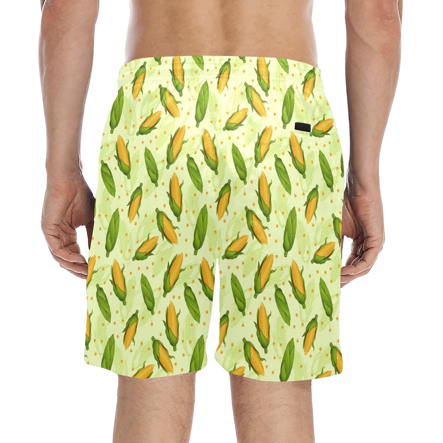 Agricultural Fresh Corn cob Print Pattern Men's Swim Trunks Beach Shorts