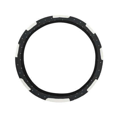 Swan Print Design LKS401 Steering Wheel Cover with Elastic Edge