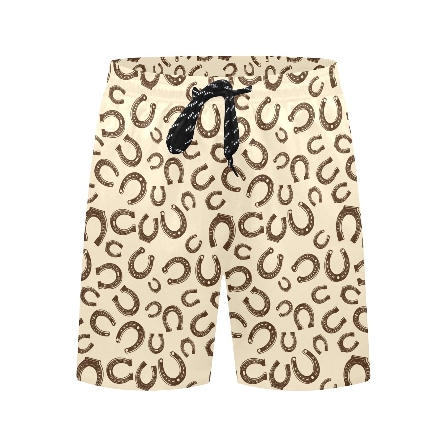 Horseshoe Print Design LKS302 Men's Swim Trunks Beach Shorts