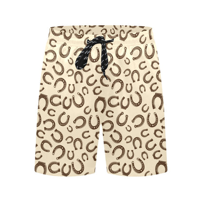 Horseshoe Print Design LKS302 Men's Swim Trunks Beach Shorts