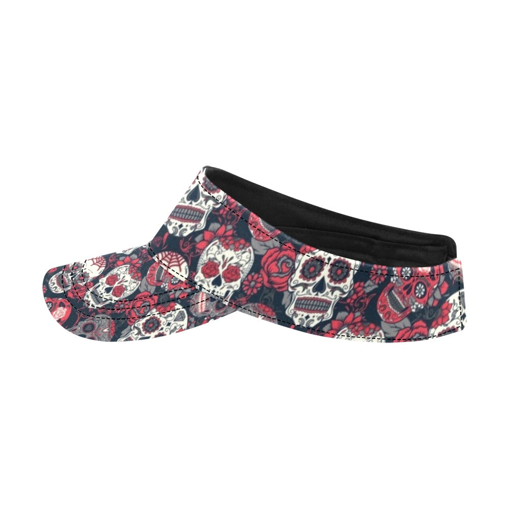 Sugar Skull Print Design LKS303 Unisex Sun Visor