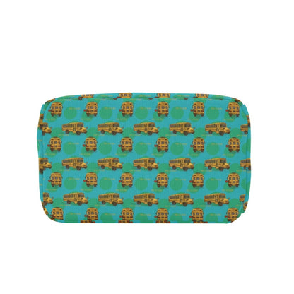 School Bus Print Design LKS308 Insulated Lunch Bag