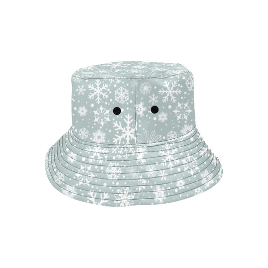 Snowflake Print Design LKS303 Unisex Bucket Hat