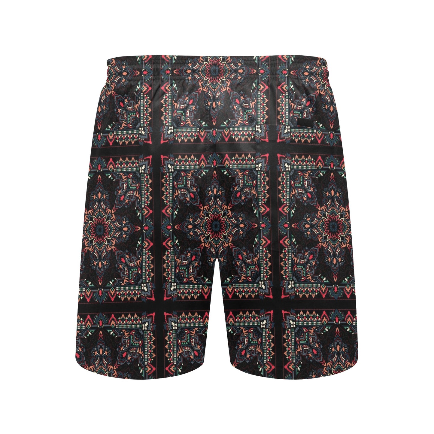 Bandana Print Design LKS307 Men's Swim Trunks Beach Shorts