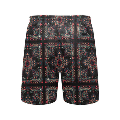 Bandana Print Design LKS307 Men's Swim Trunks Beach Shorts