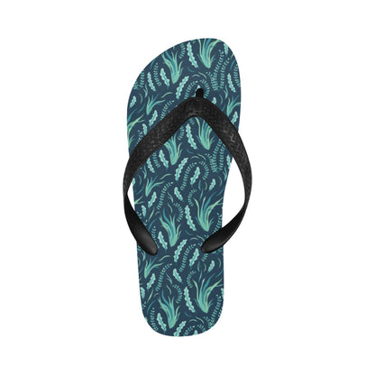 Seaweed Print Design LKS302 Flip Flops