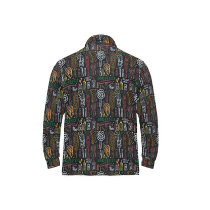Barbecue Pattern Print Design 03 Long Sleeve Polo Shirt For Men's