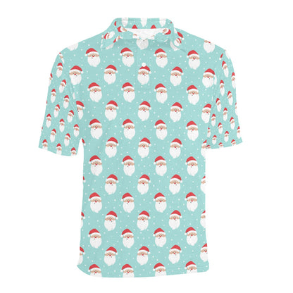 Santa Print Design LKS308 Men Polo Shirt