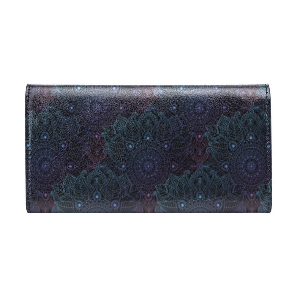 Boho Floral Mandala Women's Trifold Wallet