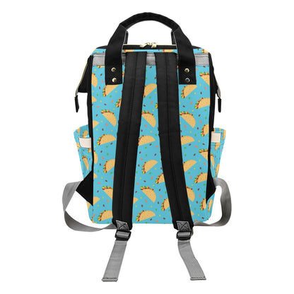 Taco Print Design LKS303 Diaper Bag Backpack