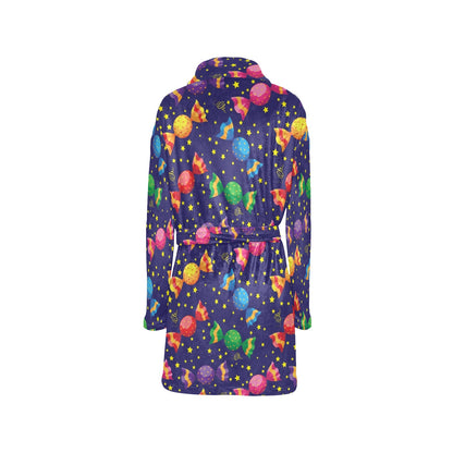 Candy Pattern Print Design CA06 Women's Fleece Robe