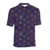 Firework Flower Style Print Design LKS302 Men Polo Shirt