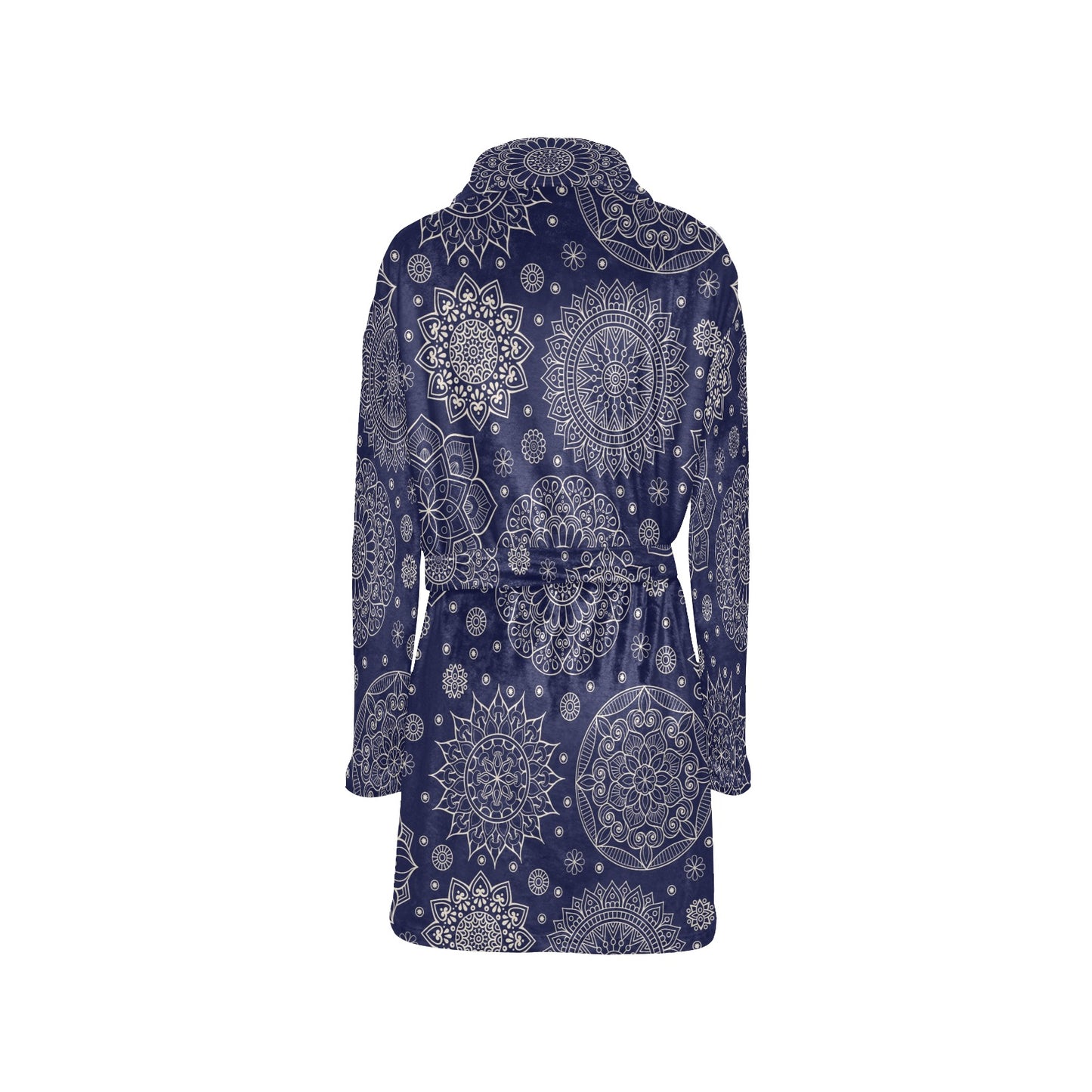Mandala Pattern Print Design 02 Women's Fleece Robe
